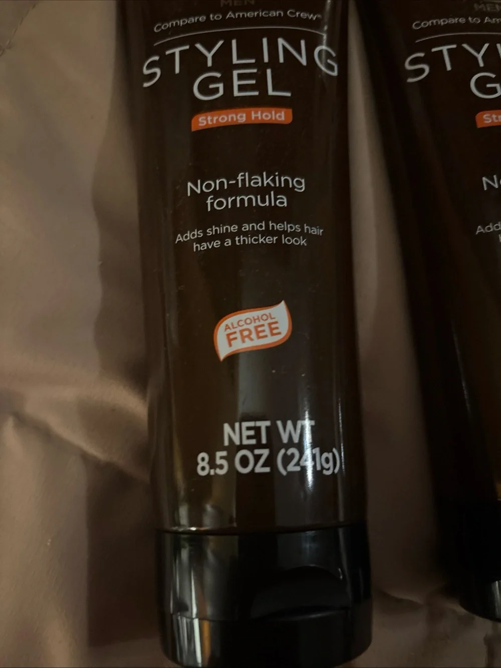 Lot of 3 equate styling gel strong hold for men-new